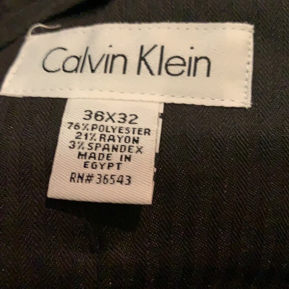 Calvin Klein Modern Stretch Chino Pants 36x32 Blue - Picture 7 of 7